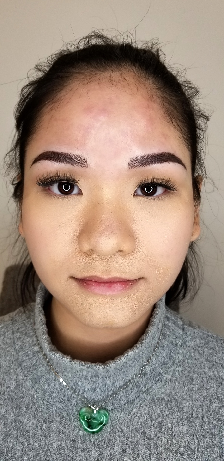 Close-up brow result