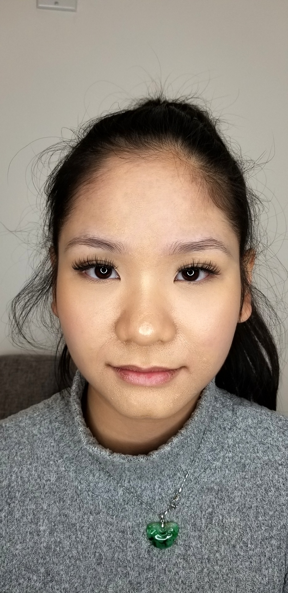 Healed brow tattoo result