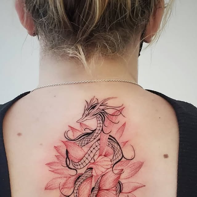 Fine-line body tattoo